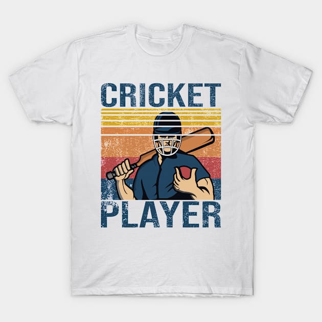 Cricket Vintage gift idea for Cricket Player T-Shirt by POS